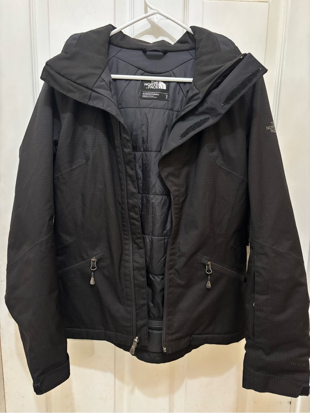 The North Face Women's Black Insulated Hooded Jacket